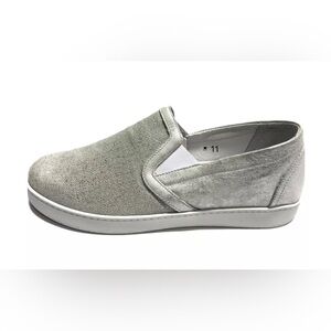 David Tate, Valentina, Silver Slip On Shoes Women’s Size 11 M